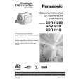 PANASONIC SDRH20 Manual de Usuario