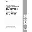 PIONEER XV-DV131/TDXJ/RA Manual de Usuario