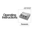 PANASONIC AWRP501 Manual de Usuario PANASONIC AWRP501 Manual de Usuario