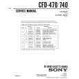 SONY CFD740 Manual de Servicio