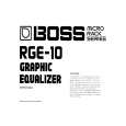 BOSS RGE-10 Manual de Usuario