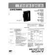 SONY WMBF40 Manual de Servicio