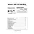 SHARP DVRW270S Manual de Servicio