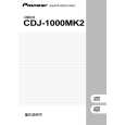 PIONEER CDJ-1000MK2/WAXJ Manual de Usuario