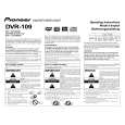 PIONEER DVR-109 Manual de Usuario