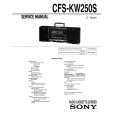 SONY CFS-KW250S Manual de Servicio