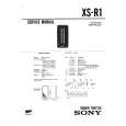 SONY XSR1 Manual de Servicio
