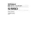 ROLAND S-550 Manual de Usuario