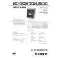 SONY HMCGRX70/J Manual de Servicio