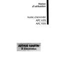 ARTHUR MARTIN ELECTROLUX AFC935X Manual de Usuario