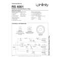 INFINITY RS4001 Manual de Servicio