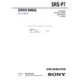 SONY SRSP7 Manual de Servicio