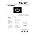 SONY WMFX611 Manual de Servicio