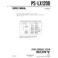SONY PSLX120D Manual de Servicio