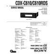 SONY CDXC610 Manual de Servicio