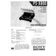 SONY PS-X800 Manual de Servicio