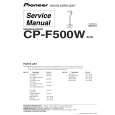 PIONEER CP-F500W/XCN Manual de Servicio