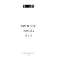 ZANUSSI ZLN76AMS Manual de Usuario