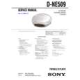SONY D-NE509 Manual de Servicio