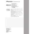 PIONEER IDK-01/TYVPWXCN5 Manual de Usuario