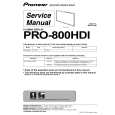 PIONEER PRO-800HDI Manual de Servicio