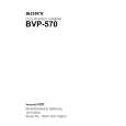 SONY BVP-570 Manual de Servicio