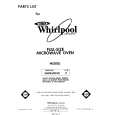 WHIRLPOOL MW8600XR0 Catálogo de piezas