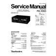 TECHNICS RS-X950 Manual de Servicio