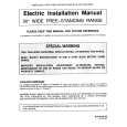 WHIRLPOOL FCE30610W Manual de Instalación