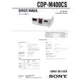 SONY CDPM400CS Manual de Servicio