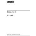 ZANUSSI ZOU882X Manual de Usuario