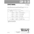 SONY CDP19 Manual de Servicio