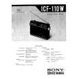 SONY ICF-110W Manual de Servicio