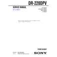 SONY DR-220DPV Manual de Servicio