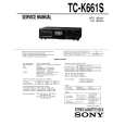 SONY TC-K661S Manual de Servicio