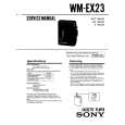 SONY WM-EX23 Manual de Servicio