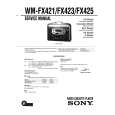 SONY WM-FX425 Manual de Servicio