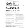 PIONEER S-HS77-CR/XMA/NC Manual de Servicio