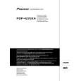 PIONEER PDP-4270XA Manual de Usuario