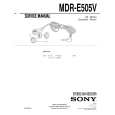 SONY MDR-E505V Manual de Servicio