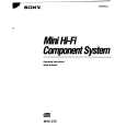 SONY MHCC70 Manual de Usuario