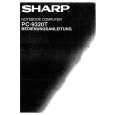 SHARP PC-9320T Manual de Usuario