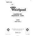 WHIRLPOOL MW8100XL1 Catálogo de piezas
