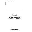 PIONEER AVM-P7000R Manual de Usuario