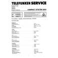 TELEFUNKEN 3000 COMPACT SYSTEM Manual de Servicio