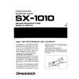 PIONEER SX-1010 Manual de Usuario