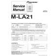 PIONEER M-LA21/DBDXCN Manual de Servicio
