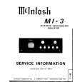 MCINTOSH MI-3 Manual de Servicio