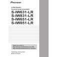 PIONEER S-IW851-LR/XTM/UC Manual de Usuario