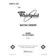 WHIRLPOOL EV150CXSW00 Catálogo de piezas